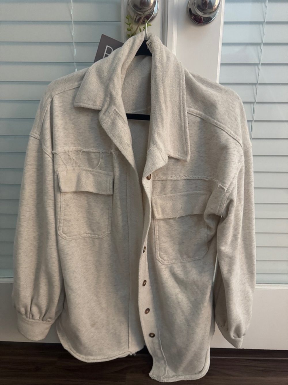 POL Cream Lightweight Knit Top